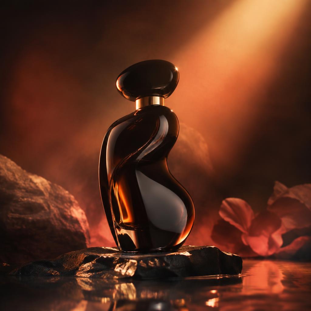 Luxury perfume television commercial frame